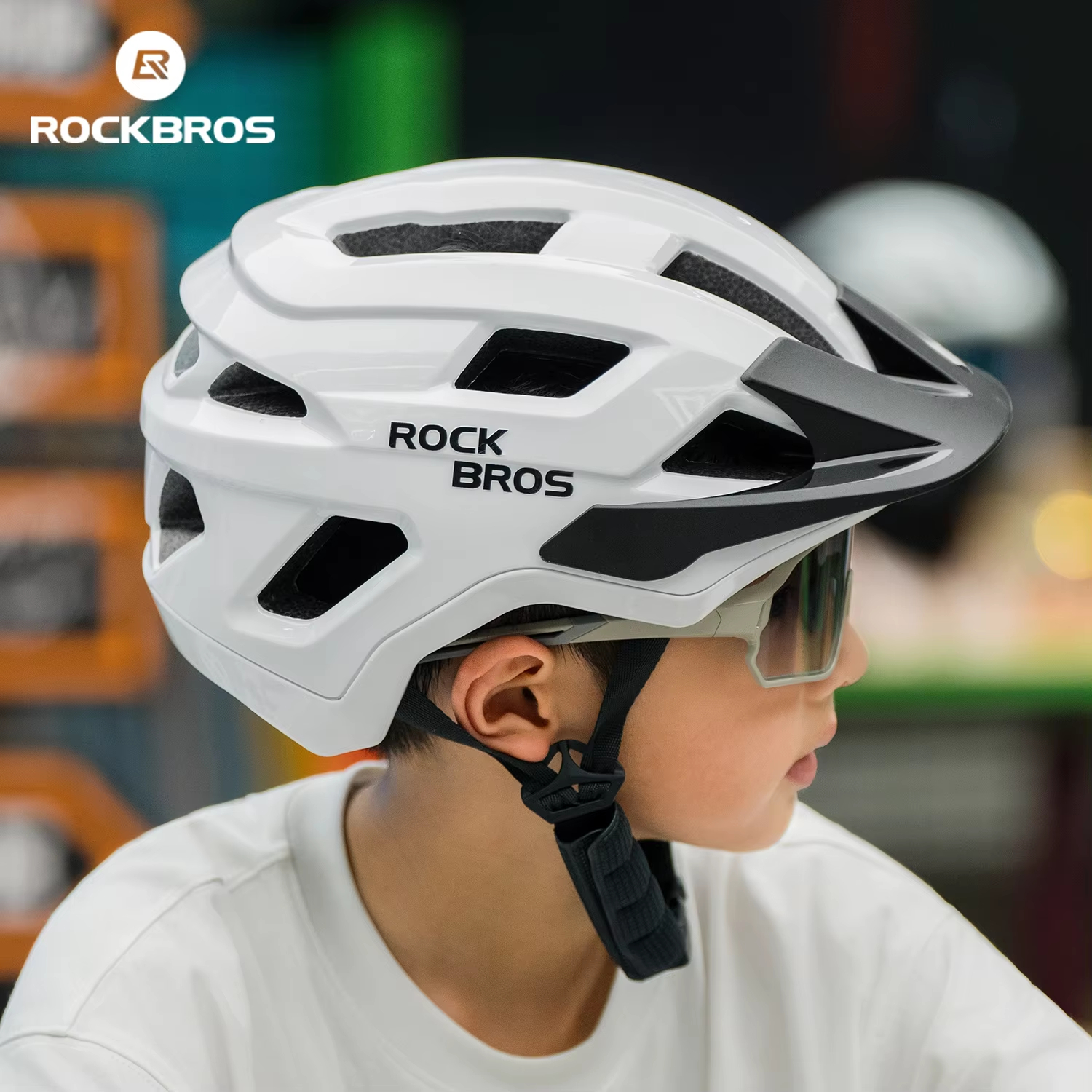 Mountain Biking Helmet Kids - ROCKBROS Cycling Helmet Teenager Breathable MTB