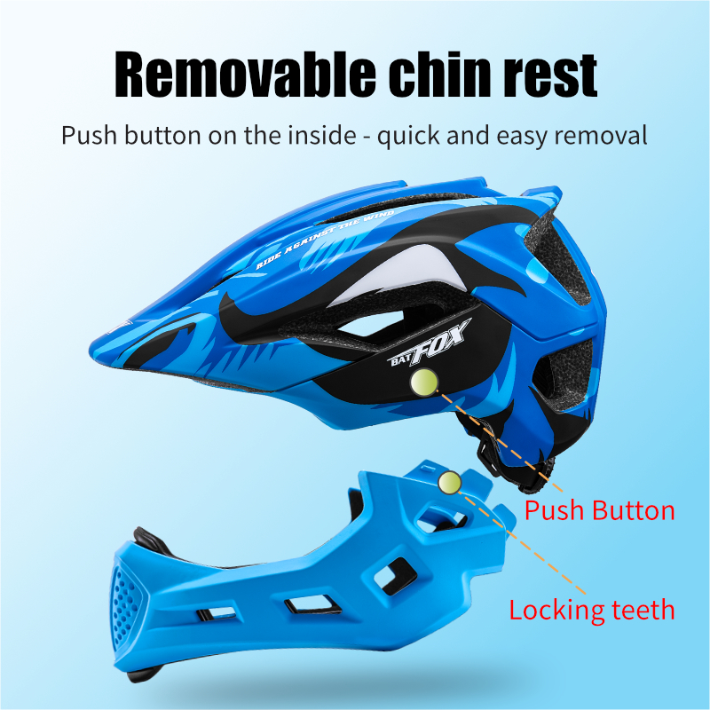 BATFOX Kids Full Face Bike Hel - огляд і ціна Mountain Biking Full Face Helmet