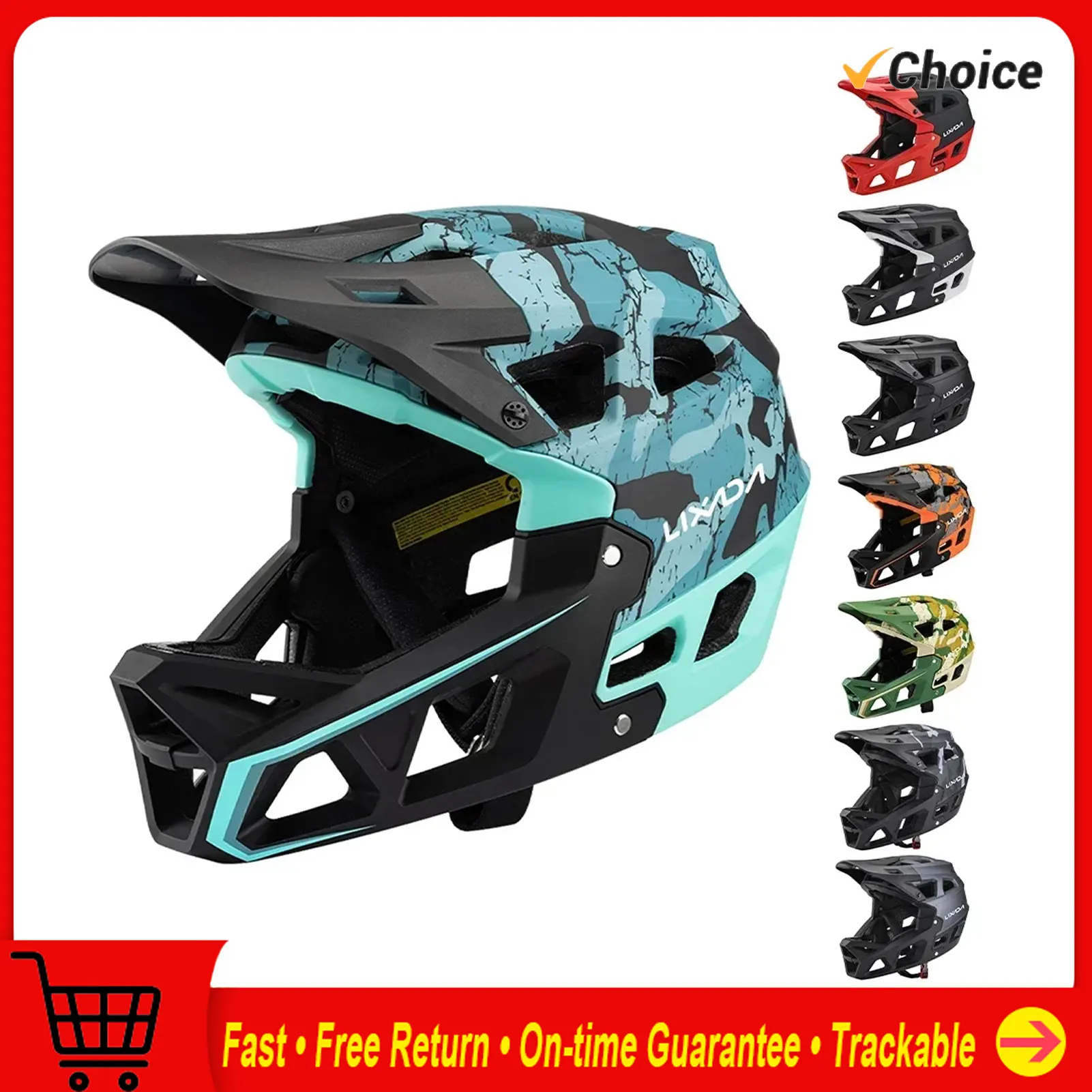 Mountain Bike Safety Cycling G - огляд і ціна Mountain Biking Full Face Helmet