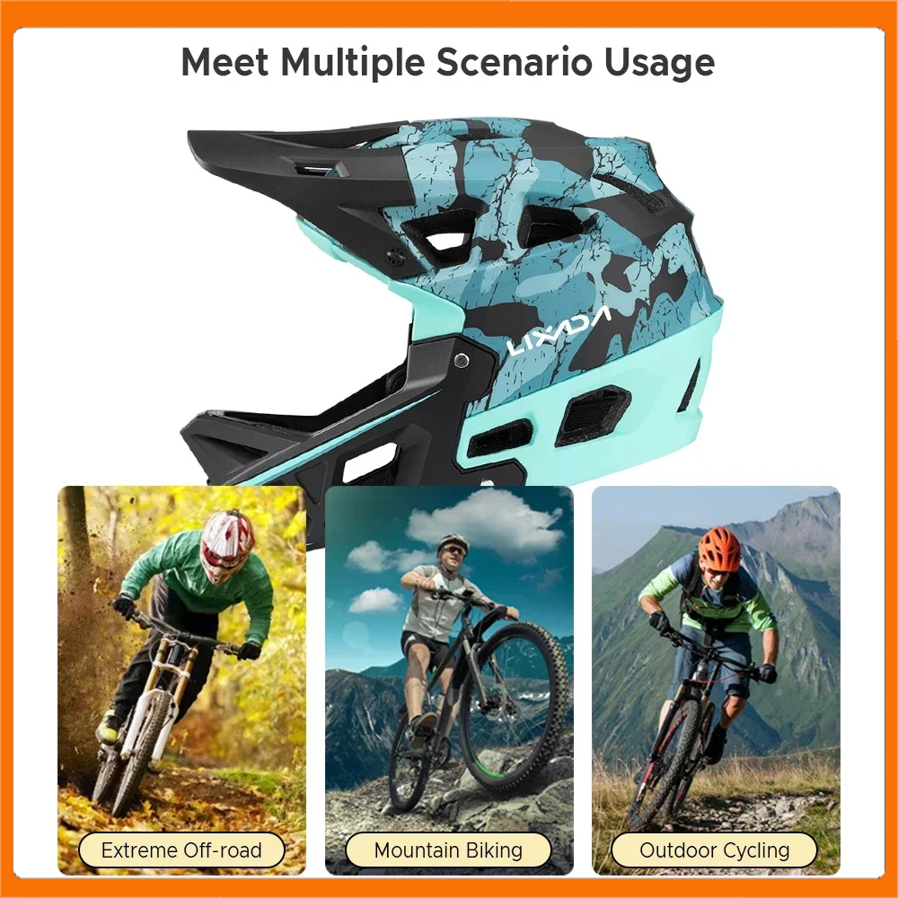 Mountain Bike Safety Cycling G - огляд і ціна Mountain Biking Full Face Helmet