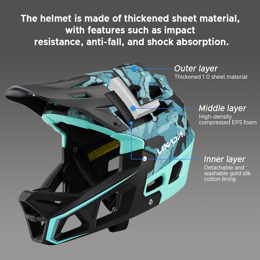 Full Face Mountain Bike Helmet - огляд і ціна Mountain Biking Full Face Helmet