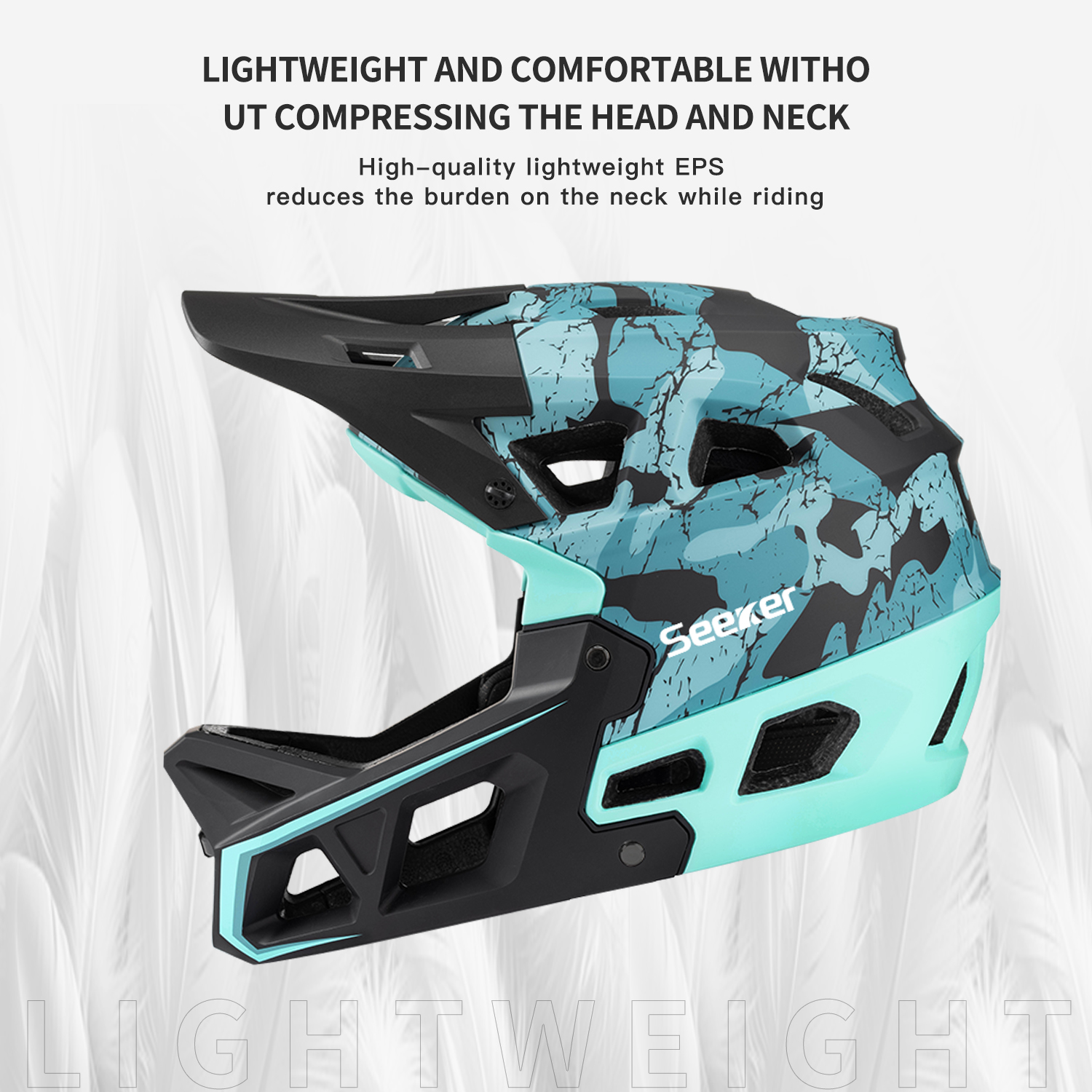SEEKER Adult Off-Road Riding F - огляд і ціна Mountain Biking Full Face Helmet