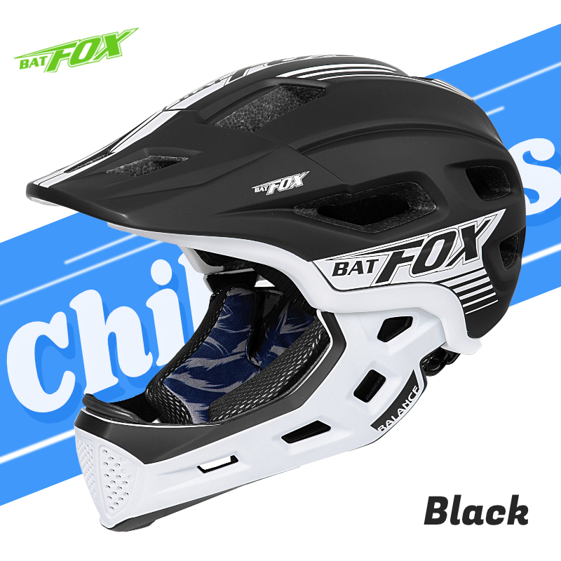 BATFOX Bike Helmet Kids Full F - огляд і ціна Mountain Biking Full Face Helmet