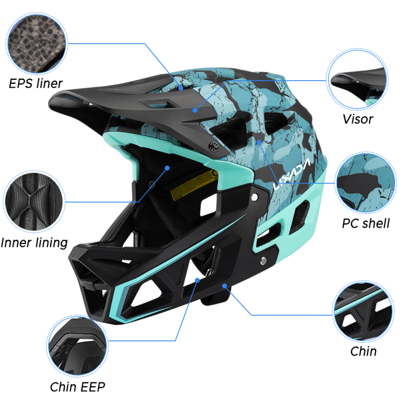 Full Face Mountain Bike Helmet - огляд і ціна Mountain Biking Full Face Helmet