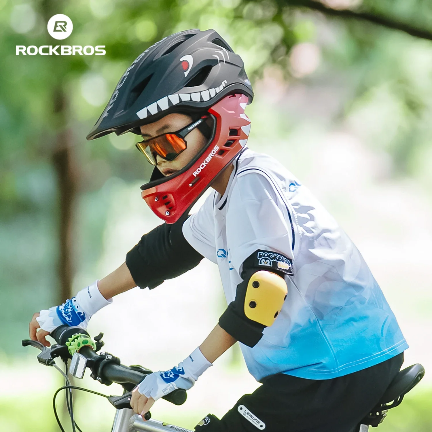 ROCKBROS Child Cycling Helmets - огляд і ціна Mountain Biking Full Face Helmet