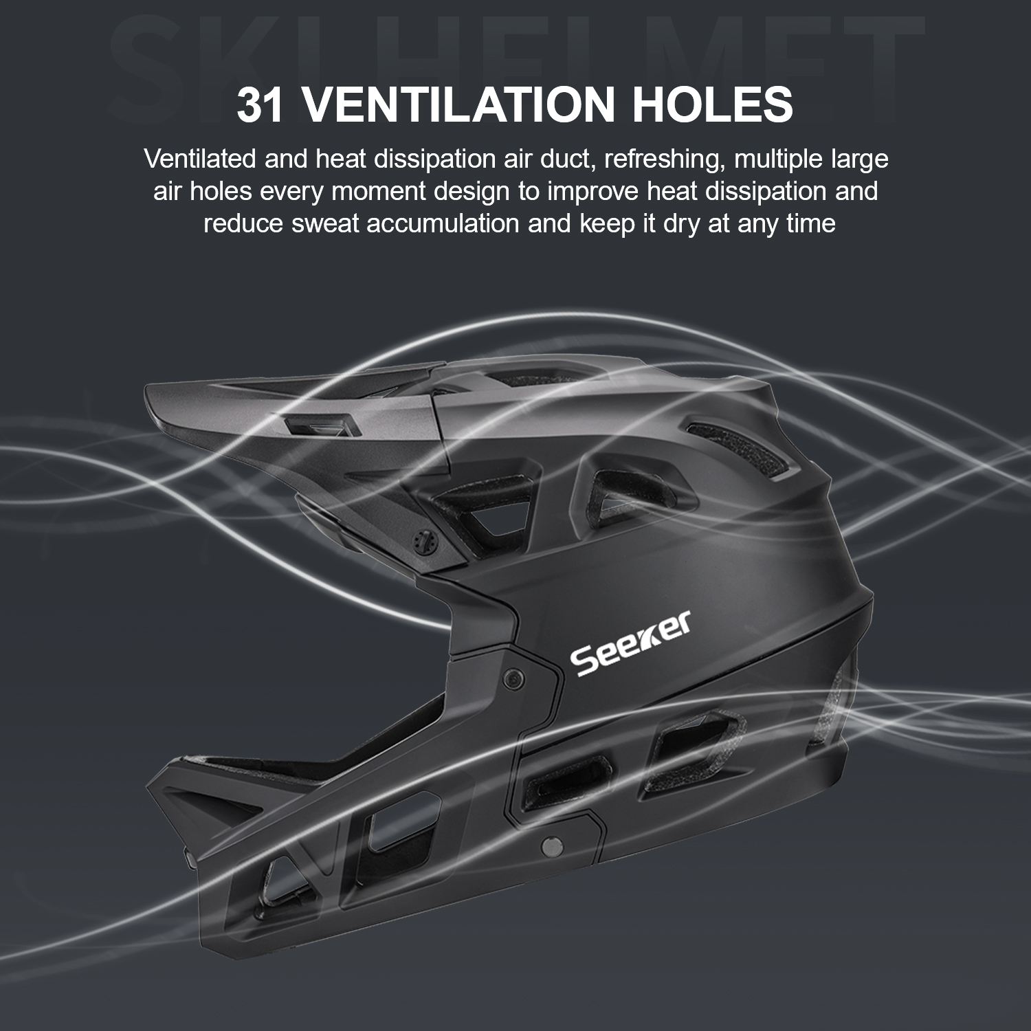 Seeker bicycle off-road full-f - огляд і ціна Mountain Biking Full Face Helmet