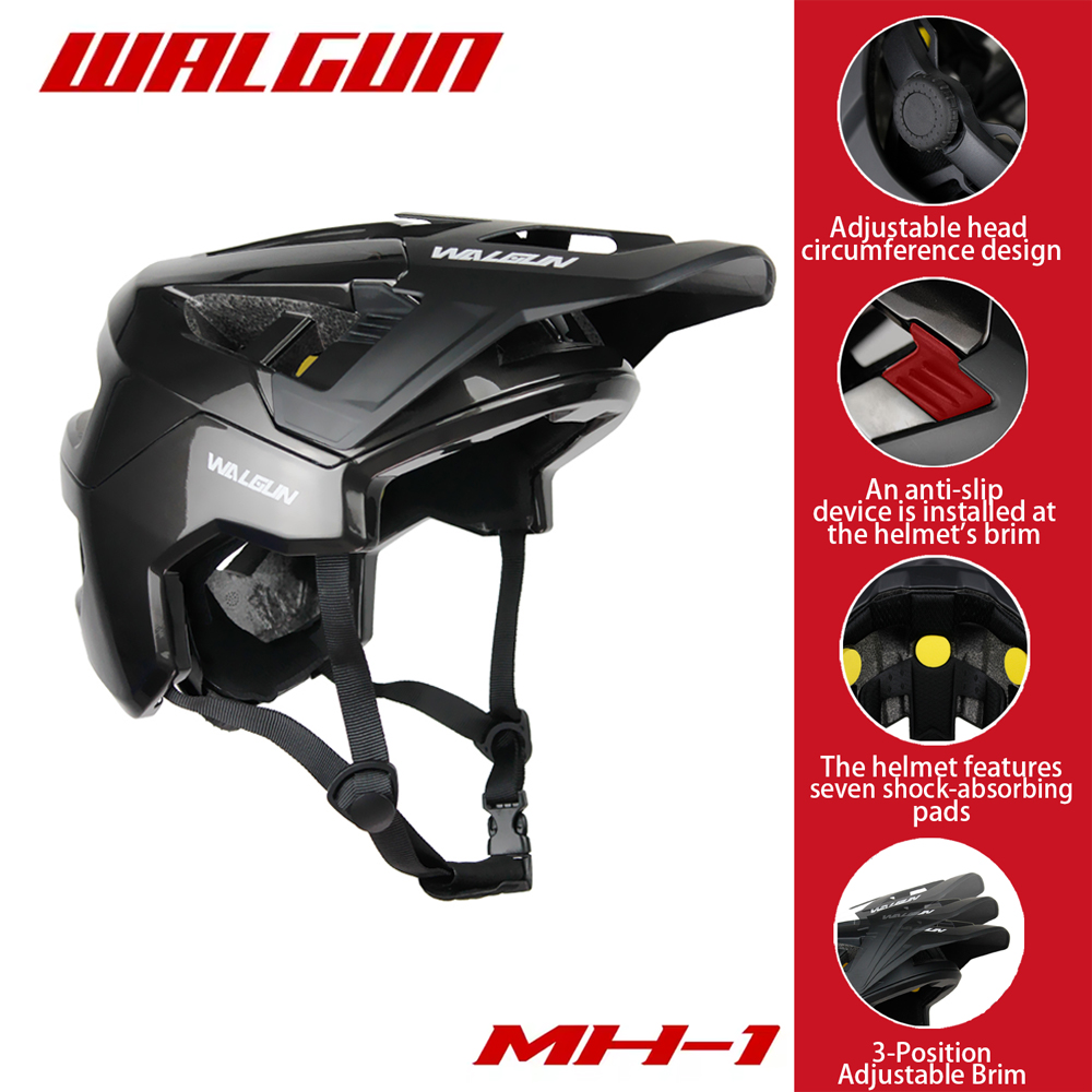 WALGUN Bicycle Helmet MTB Moun - огляд і ціна Mountain Biking Full Face Helmet