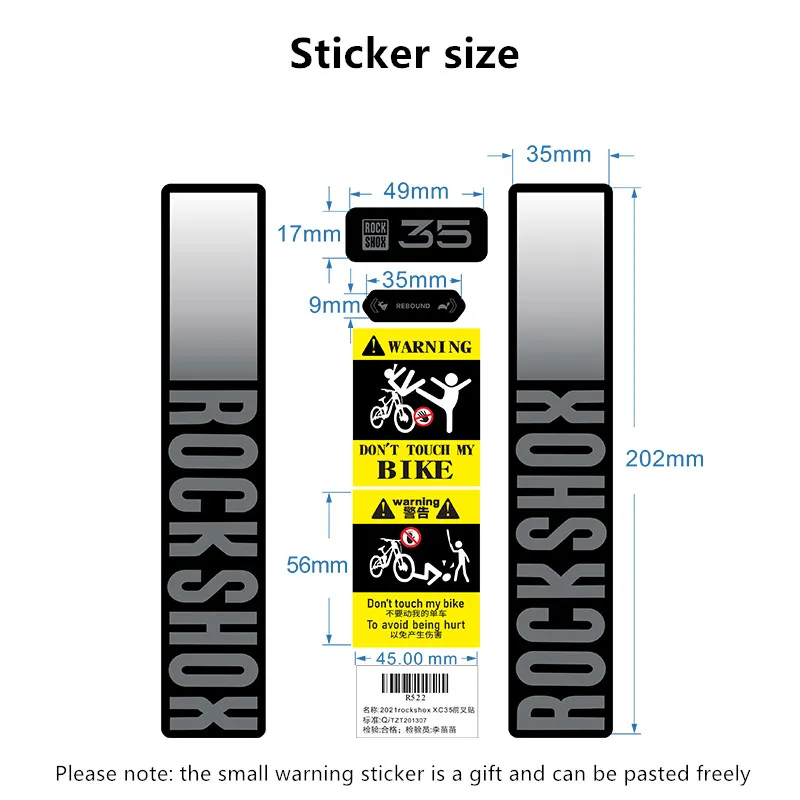 RockShox XC35 MTB Fork Sticker - огляд і ціна Mountain Biking Quotes